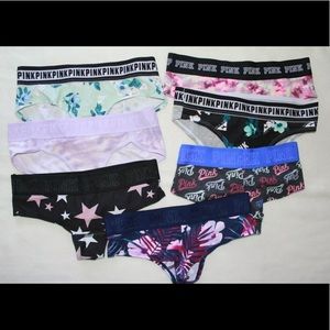 Victoria Secret Pink Panties XS Bundle 7 Panties